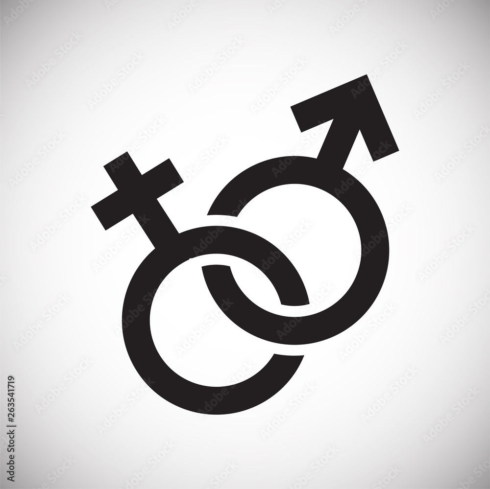 Gender icon on background for graphic and web design. Simple vector sign. Internet concept symbol for website button or mobile app. Gender icon on background for graphic and web design. Simple vector sign. Internet concept symbol for website button or mobile app.