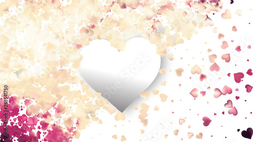 Pink and Beige Valentines Day Background