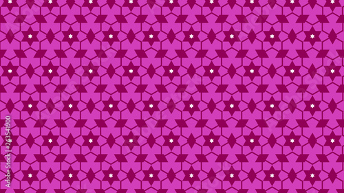 Fuchsia Star Pattern Background