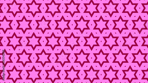 Fuchsia Seamless Star Background Pattern
