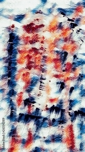 Abstract brush strokes