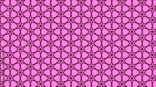 Fuchsia Seamless Stars Pattern