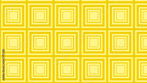 Yellow Concentric Squares Background Pattern