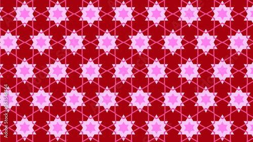 Pink Star Pattern