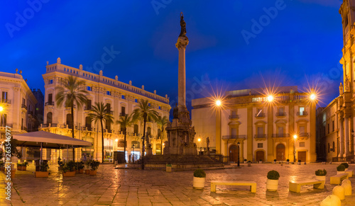 Piazza San Domenico, Palermo, Sicily, Italy