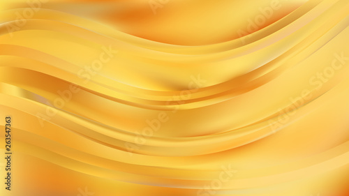 Abstract Yellow Wave Background