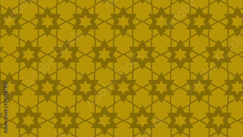 Yellow Seamless Star Background Pattern