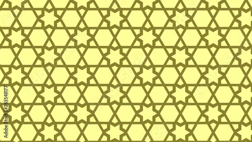 Yellow Seamless Star Background Pattern Image