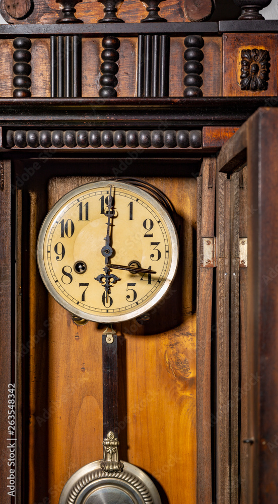 Old pendulum clock