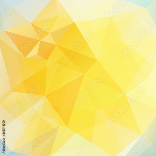Yellow polygonal vector background. Can be used in cover design, book design, website background. Vector illustration