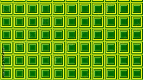 Green Seamless Concentric Squares Background Pattern Illustration