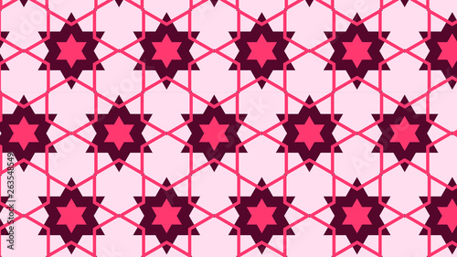 Pink Seamless Stars Pattern