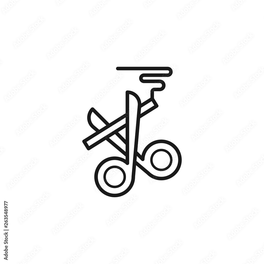 Quit smoking, cut cigarette icon. Element of quit smoking icon. Thin line icon for website design and development, app development. Premium icon Quit smoking, cut cigarette icon. Element of quit smoking icon. Thin line icon for website design and development, app development. Premium icon