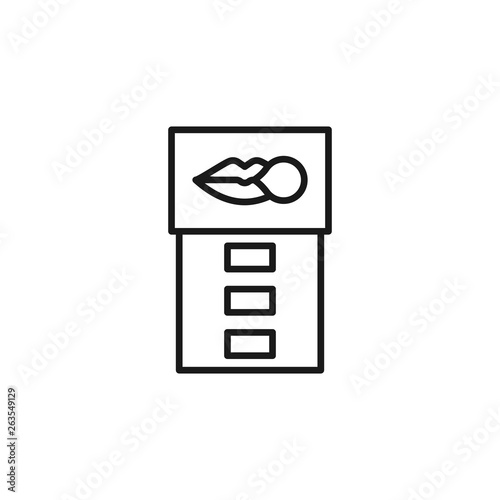 Quit smoking, nicotine gum icon. Element of quit smoking icon. Thin line icon for website design and development, app development. Premium icon