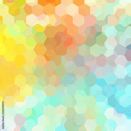 Abstract background consisting of pastel colorful hexagons. Geometric design for business presentations or web template banner flyer. Vector illustration