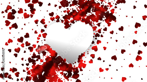 Red and White Romantic Background