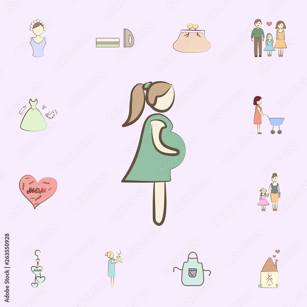 Pregnant icon. mother icons universal set for web and mobile Pregnant icon. mother icons universal set for web and mobile
