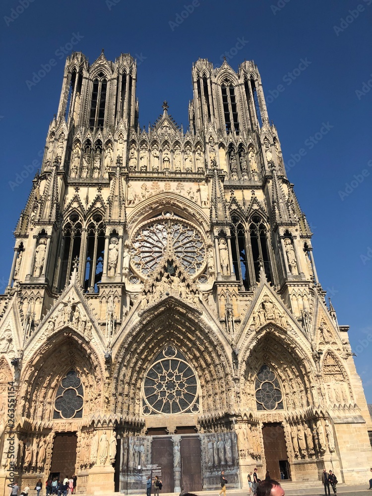 La cattedrale di Reims - Francia
