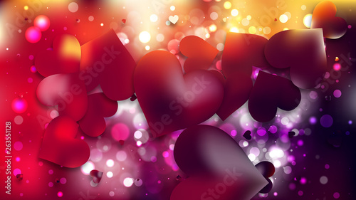 Red and Black Valentines Background