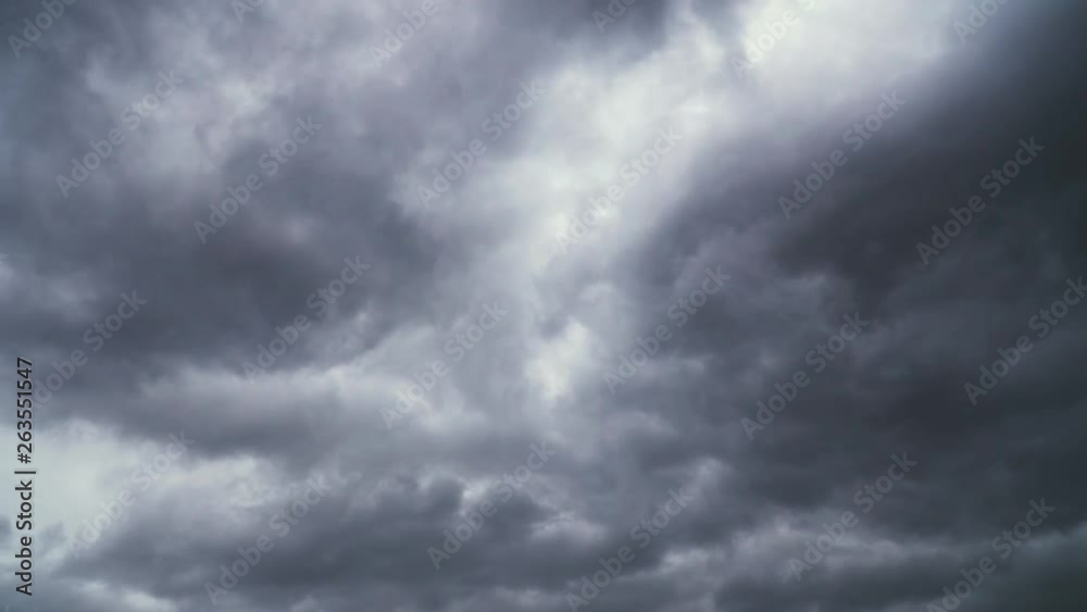 Incredible dramatic thunderstorm clouds fly in the sky Incredible dramatic thunderstorm clouds fly in the sky