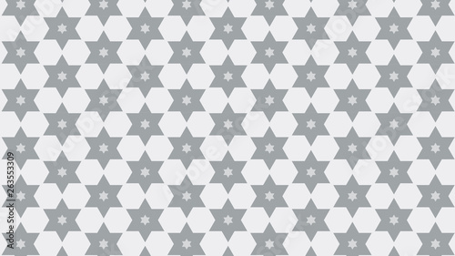 White Seamless Star Background Pattern