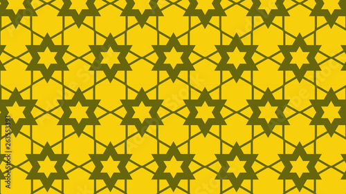 Yellow Stars Pattern Background
