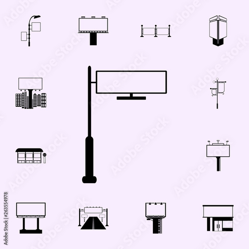 outdoor city advertising billboard icon. Billboards icons universal set for web and mobile