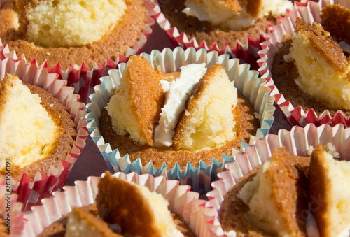 Home made butterfly cup cakes