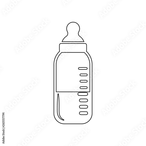 Baby bottle icon. Element of Baby for mobile concept and web apps icon. Outline, thin line icon for website design and development, app development