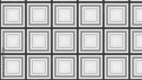 Grey Concentric Squares Background Pattern Graphic
