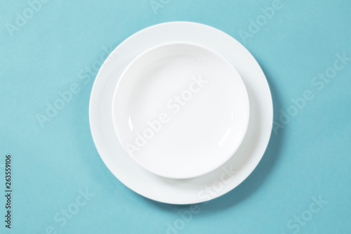 White plates