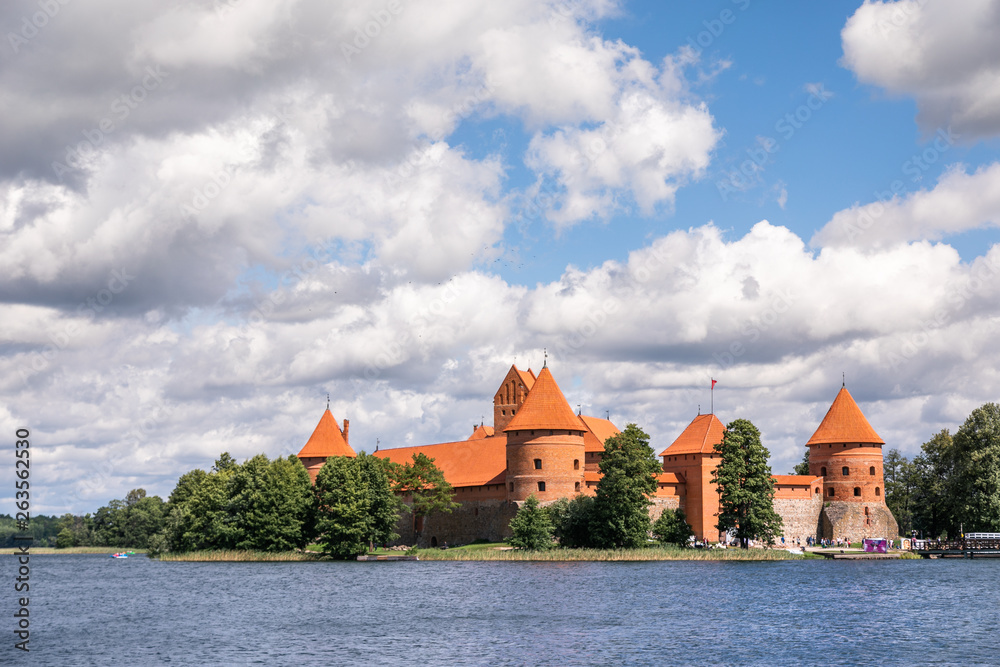 Trakai Island Castle - a popular tourist destination in Lithuania. Trakai Island Castle - a popular tourist destination in Lithuania.