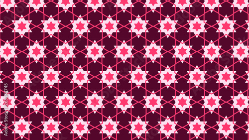 Pink Stars Background Pattern
