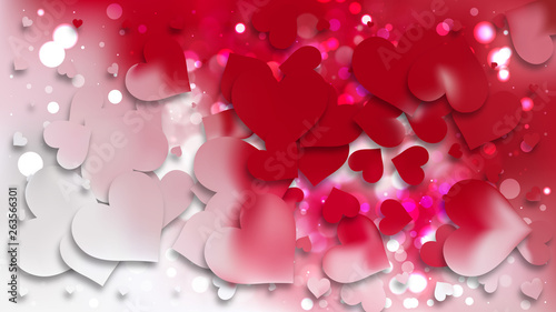 Red and White Love Background