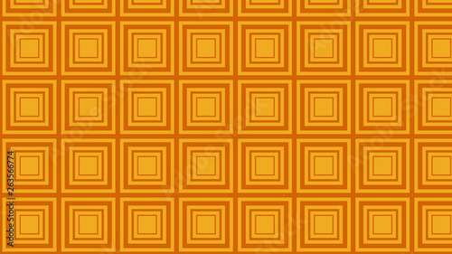 Orange Concentric Squares Pattern Background Image
