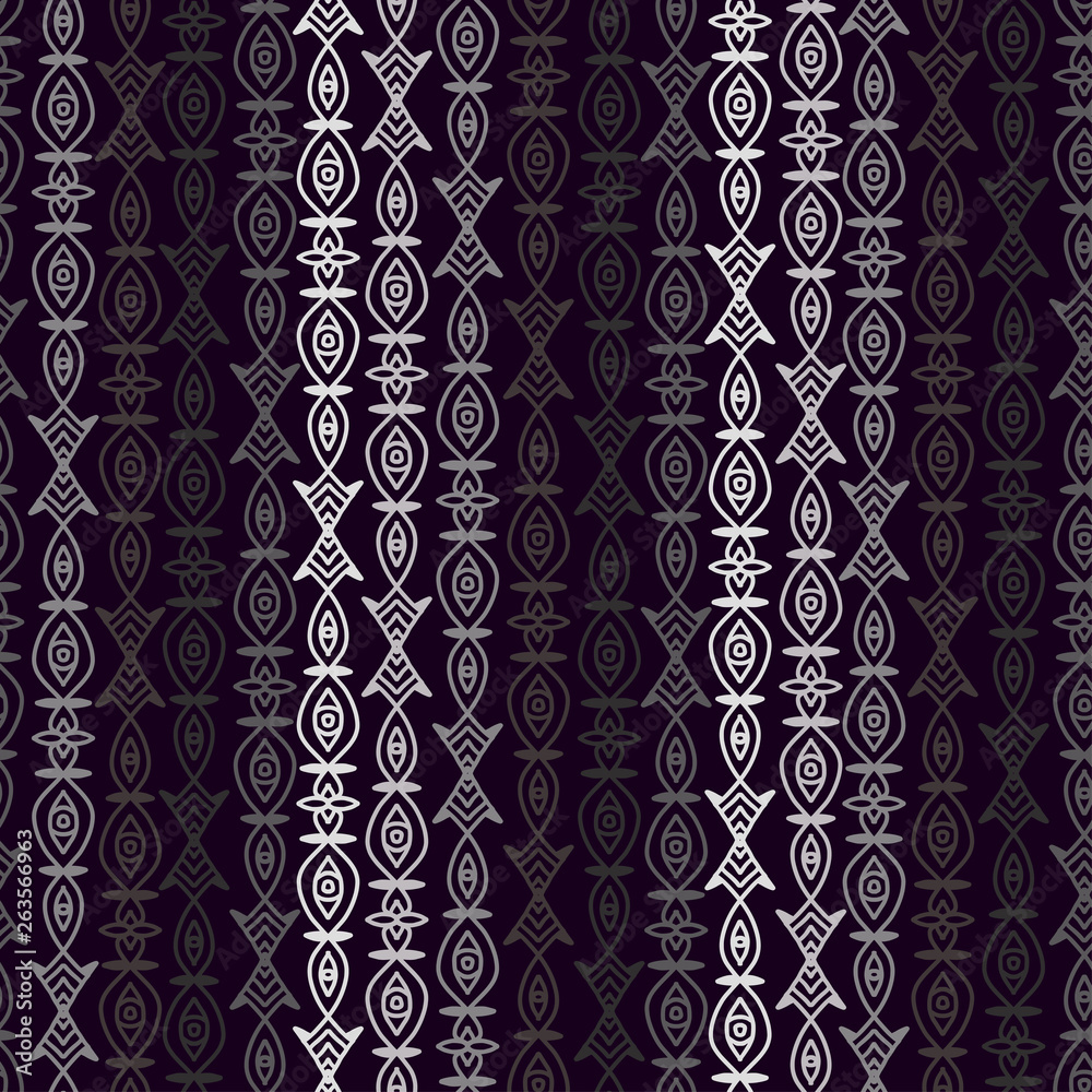 Tribal seamless background. Pattern for textile print design. Dark seamless pattern with ethnic stripes. Tribal seamless background. Pattern for textile print design. Dark seamless pattern with ethnic stripes.