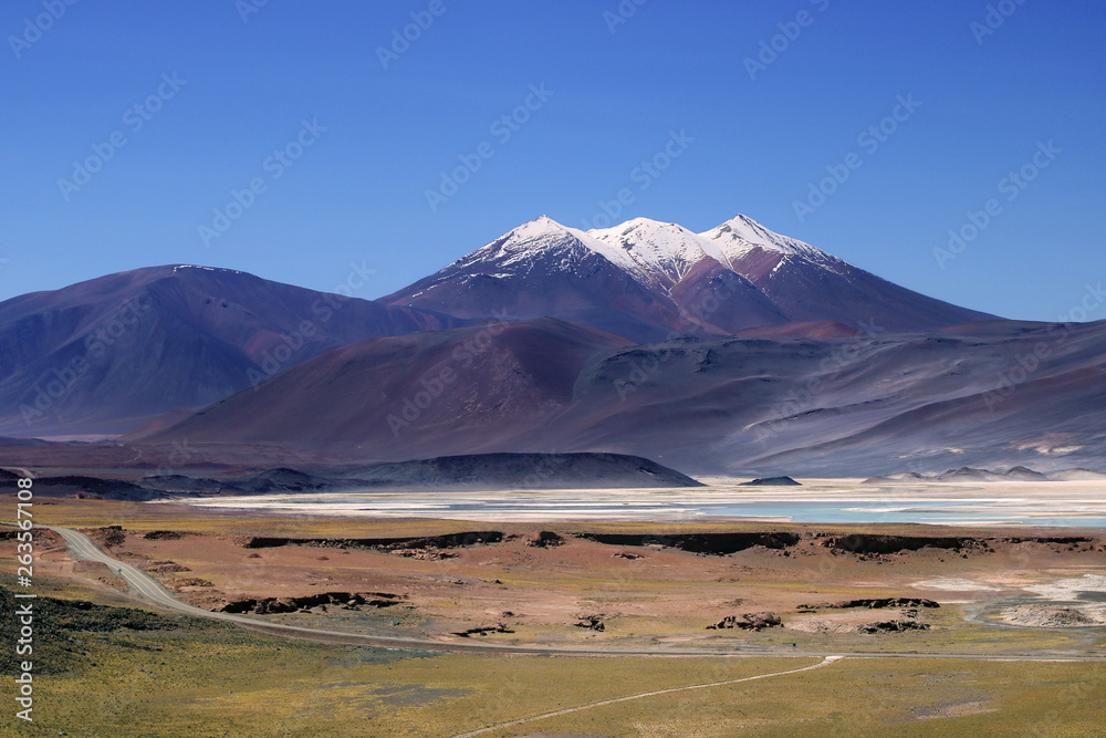 Fototapeta premium Widok Salar de aguas calientes