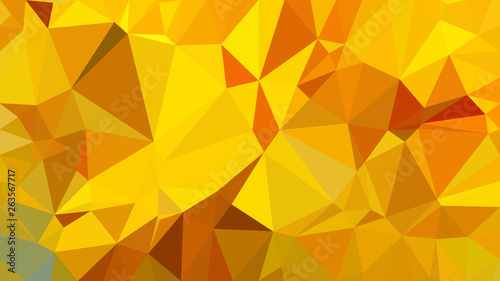 Abstract Orange and Yellow Polygonal Background Vector Image