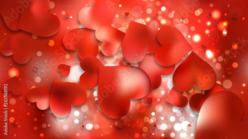 Red Heart Wallpaper Background
