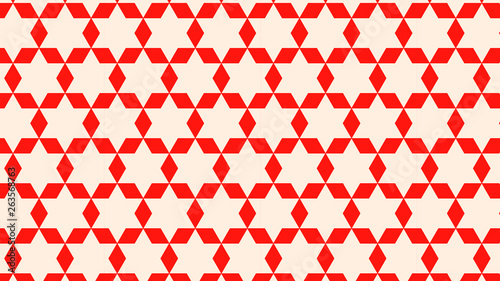 Red Seamless Star Background Pattern