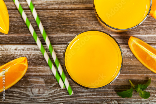 Orange Juice. Selective focus.