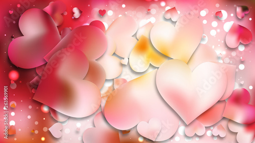 Pink and White Valentines Background