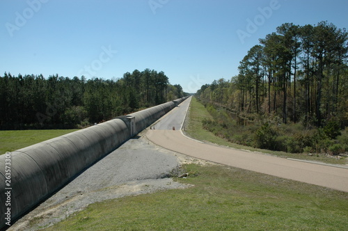 The Laser Interferometer Gravitational-Wave Observatory (LIGO), a large-scale physics experiment and observatory to detect cosmic gravitational waves, Livingston, Louisiana, USA.
