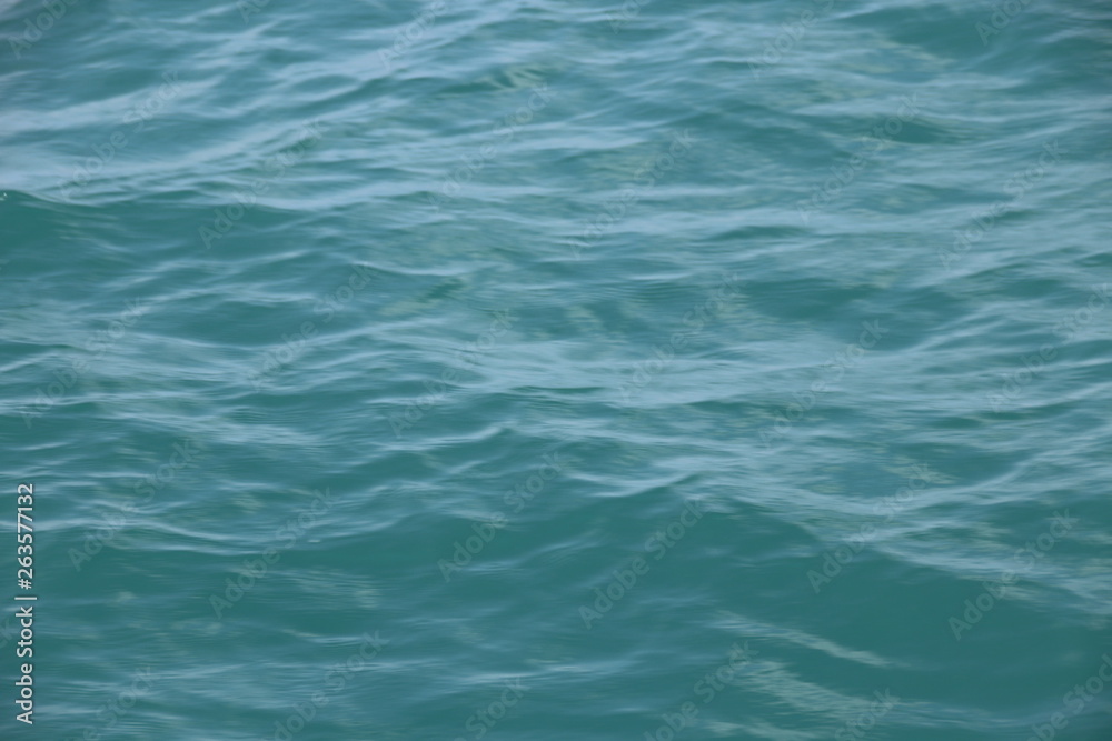 Bright Blue Sea Wave in the Ocean as a Background, Summer Holidays