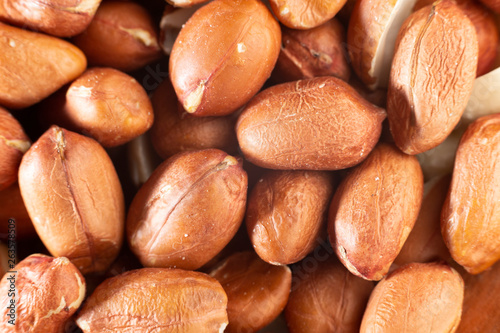 peanut grains, close-up