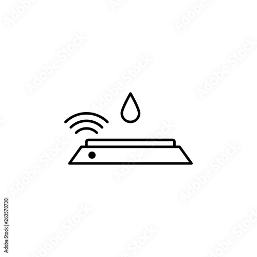 humidity sensor icon. Element of plumbering icon. Thin line icon for website design and development, app development. Premium icon