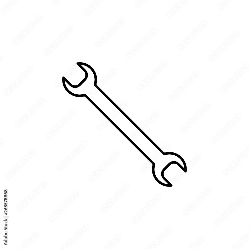 wrench icon. Element of plumbering icon. Thin line icon for website design and development, app development. Premium icon wrench icon. Element of plumbering icon. Thin line icon for website design and development, app development. Premium icon