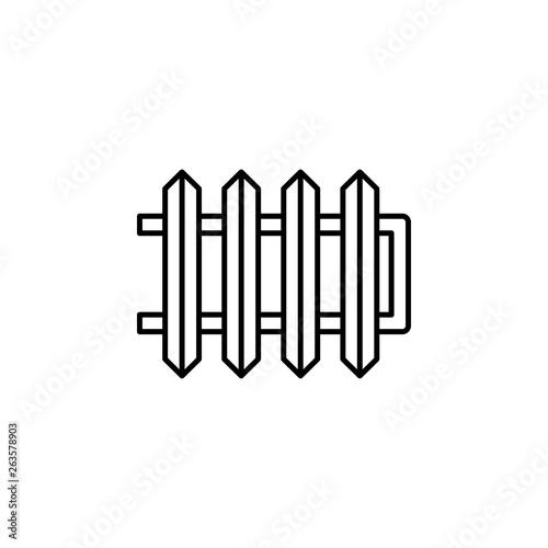 thermal insulator icon. Element of plumbering icon. Thin line icon for website design and development, app development. Premium icon