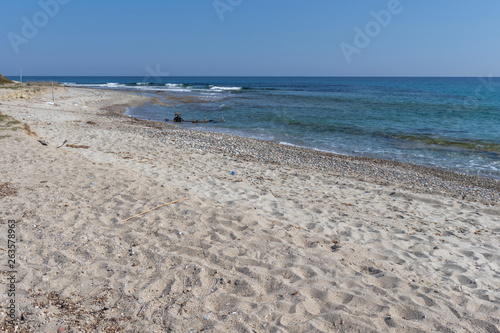 Famous Beach at Possidi Cape, Kassandra Peninsula, Chalkidiki, Central Macedonia, Greece photo