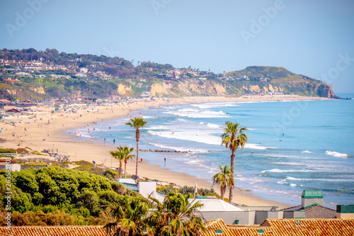 Exclusive mansions at Malibu beach at the Pacific Coast Highway - travel photography photo